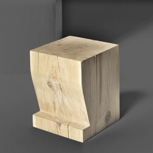 sgabello design scandinavo / in quercia / in legno massiccio / in legno oliato