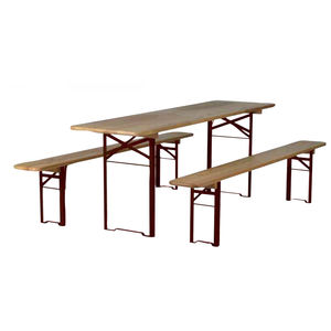 set tavolo e panca contemporaneo