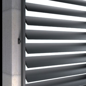 frangisole in alluminio / per facciata / verticale