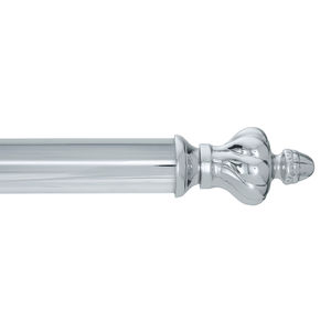 bastone per tende in ottone cromato