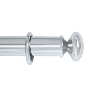 bastone per tende in ottone cromato