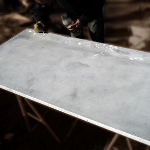 piano di lavoro in calcestruzzo HUP Ductal© 1