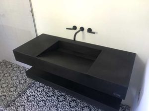 piano lavabo in calcestruzzo HUP Ductal©