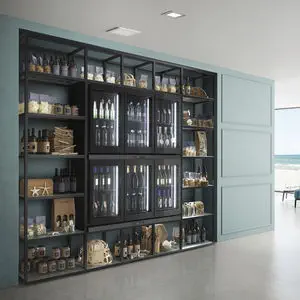 Contenitore Per Spezie E Condimenti Con Raffreddamento A Ghiaccio, 6 Scomparti In Acciaio Inox Rimovibili, Base Girevole Diam. 35 Cm, Con Coperchio, Per Buffet E Pizzerie