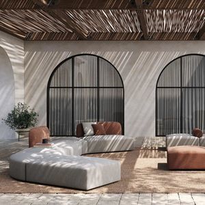 set lounge da giardino contemporaneo 1