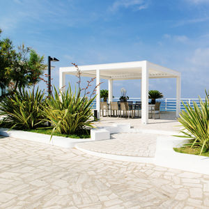 pergola addossata