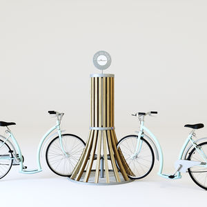 rastrelliera per biciclette in acciaio galvanizzato / in acciaio termolaccato / in legno / design originale