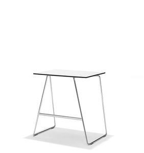 tavolo per corsi di formazione moderno / in legno / con supporto in metallo / rettangolare