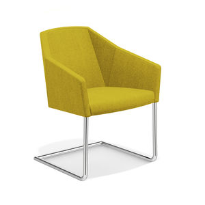 sedia visitatore moderna / con braccioli / cantilever / a slitta