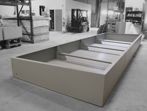 fioriera in acciaio / su misura / modulabile / per spazi pubblici