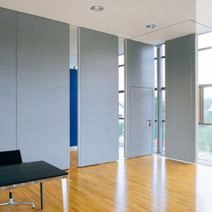 parete scorrevole impilabile / in laminato / ad uso professionale / acustica