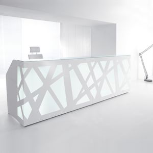 banco reception in Plexiglas®