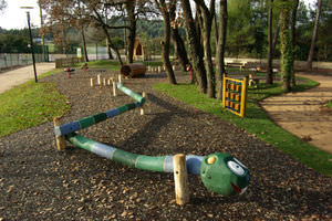 trave d'equilibrio per parco giochi