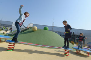 trave d'equilibrio per parco giochi