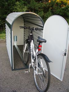 pensilina per biciclette in acciaio / sicura