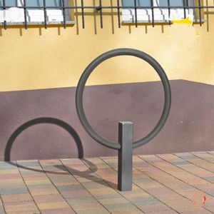 poggia-biciclette a pavimento