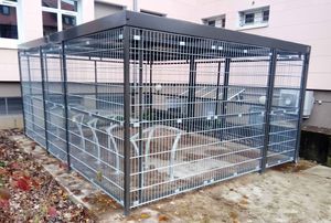 pensilina per biciclette sicura 1