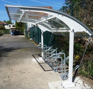 pensilina per biciclette modulare
