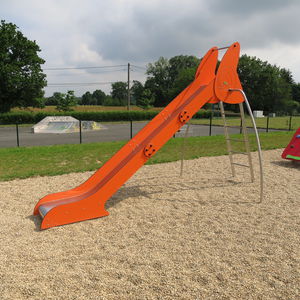 scivolo dritto / per parco giochi / in acciaio inossidabile