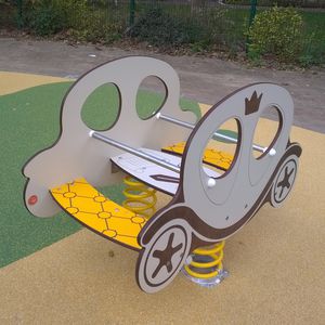 gioco a molla in metallo / in HPL / trasporto / monoposto