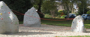 roccia da arrampicata per parco giochi