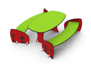 set tavolo e panca moderno