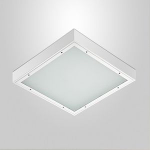 luce sporgente / LED / quadrata / con rivestimento in vetro temperato
