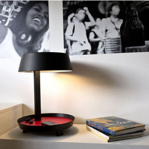 lampada da tavolo / moderna / in metallo / in legno
