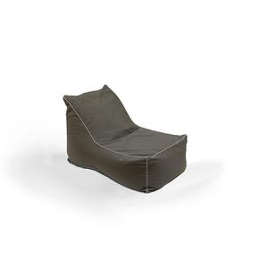 poltrona a sacco moderna / in tessuto / con cuscino rimovibile / grigia