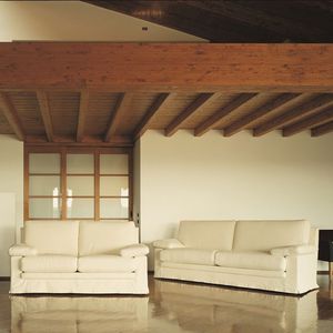 divano letto / classico / in tessuto / in pelle