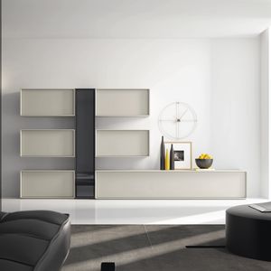 parete attrezzata per soggiorno contemporanea