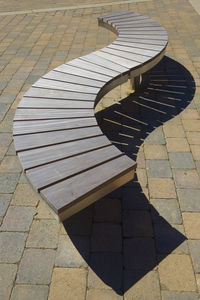 panca pubblica / moderna / in legno / in acciaio inox