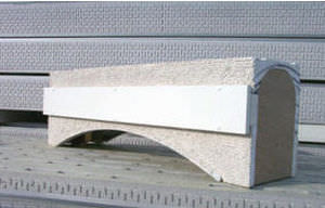 cassonetto con architrave integrato in polistirene