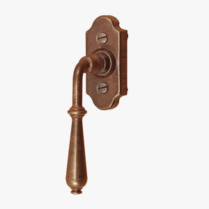 maniglia da finestra / in ferro modellato / classica / finitura oro