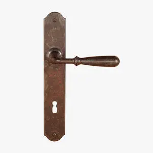 Pomolo Porta Legno Pomolo Porta In Legno Forgiato FA 796.55 - Finitura Ruggine, Made In Italy, Diametro 55 Mm - Per Porte E Portoni Maniglia Porta - 10