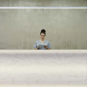 piano di lavoro in Solid Surface