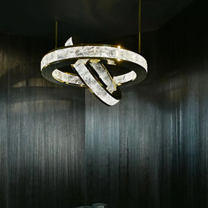 lampadario moderno / in cristallo / contract