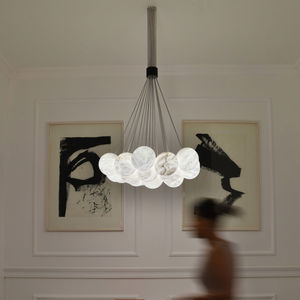 lampadario moderno / in alabastro / contract