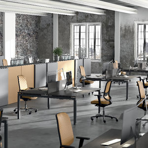 scrivania per open space / in legno / moderna / contract