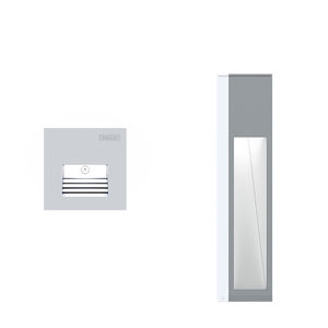 luce da incasso a muro / LED / quadrata / da esterno