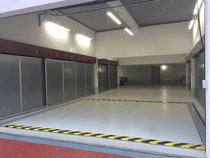 sistema di parcheggio con piattaforma