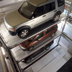 sistema di parcheggio con piattaforma