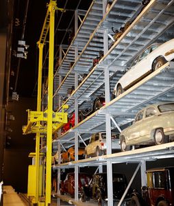 sistema di parcheggio con piattaforma
