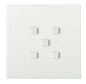 interruttore con interruttore a pulsante / ad incasso / quadruplo / in ottone