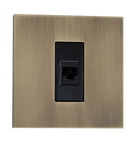 presa informatica / da parete / in ottone / moderna