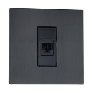 presa informatica / da parete / in ottone / moderna