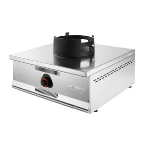 piano cottura a gas / professionale / wok / in acciaio inox