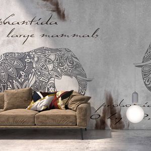 carta da parati moderna / in metallo / con motivi naturali / con animali
