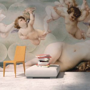 carta da parati moderna / in vinile / capolavori della pittura / multicolore