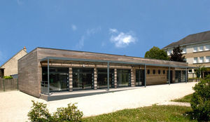 edificio modulare / prefabbricato / in legno / per scuola
